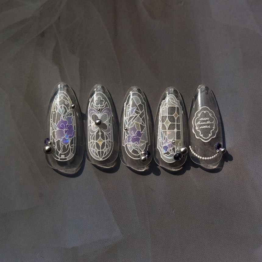 tomoni - Nail Art Stickers voor Gebrandschilderde Ramen