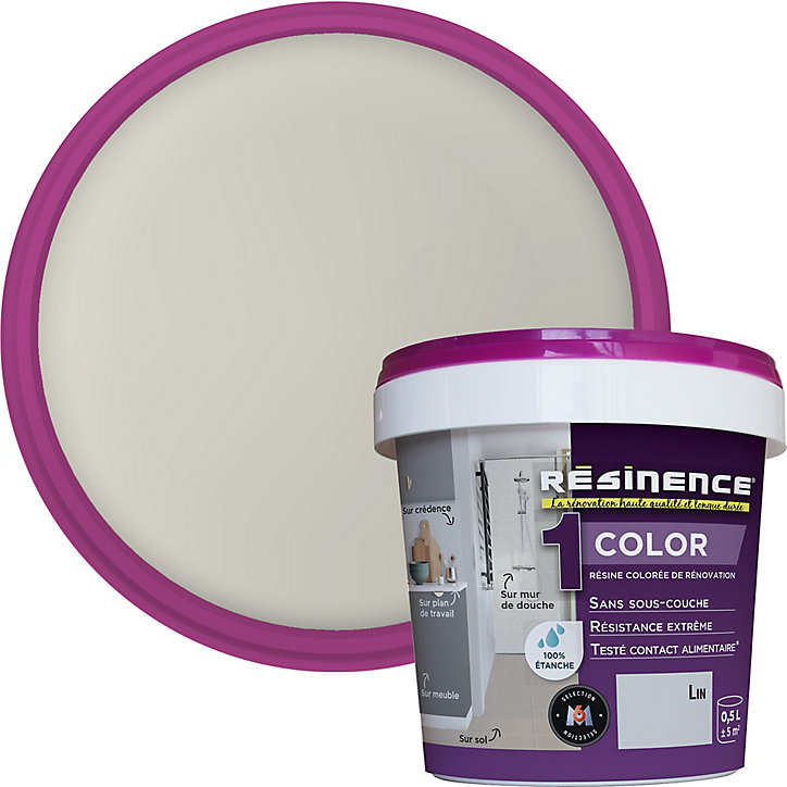 Résine multisupports Résinence Color lin satin 500ml