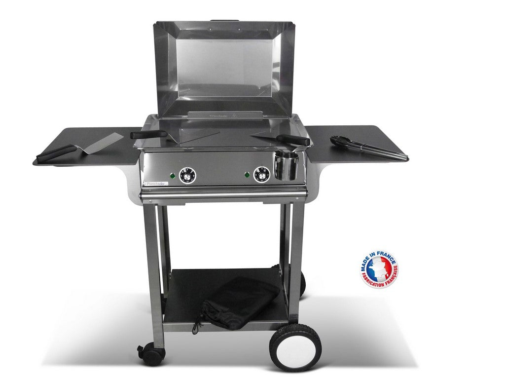 Pack plancha électrique PlanchaElec Classic 600 Inox - Chariot Rivoli