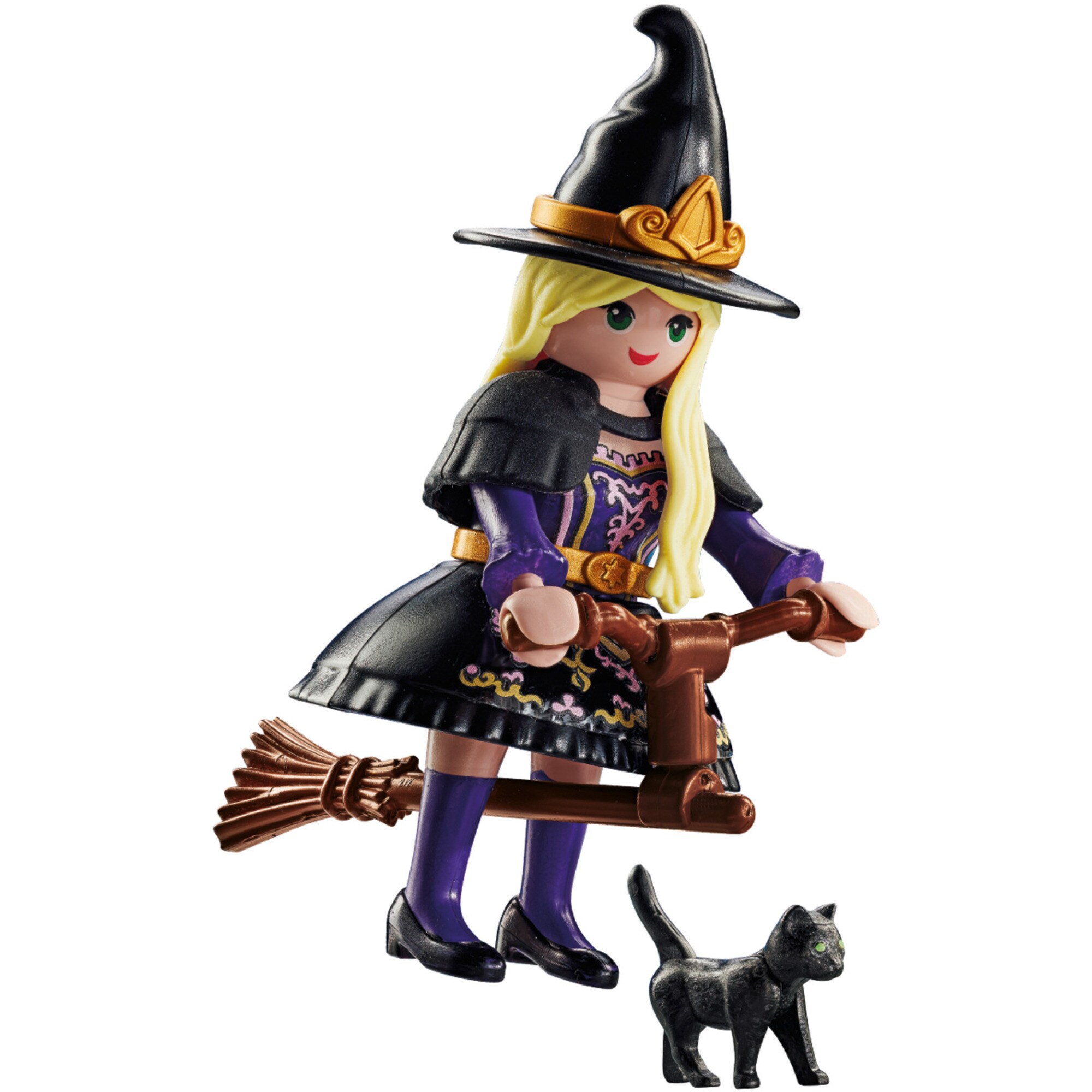 PLAYMOBIL Konstruktionsspielzeug specialPLUS Hexe mit Katze