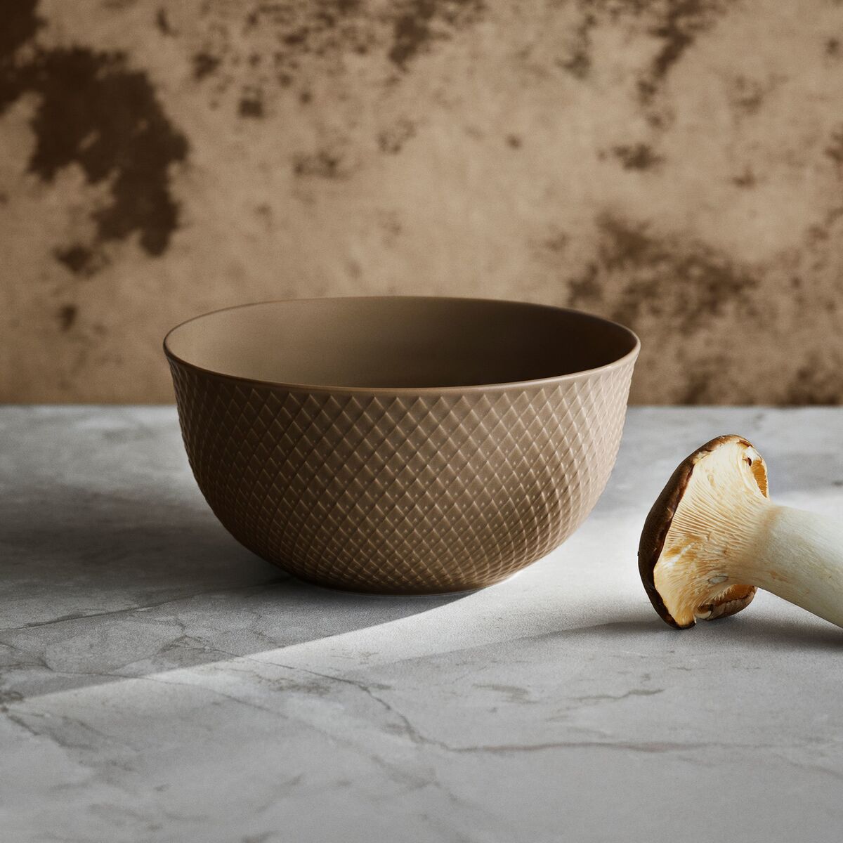 Rhombe Earth serveringsskål 17,5 cm, clay