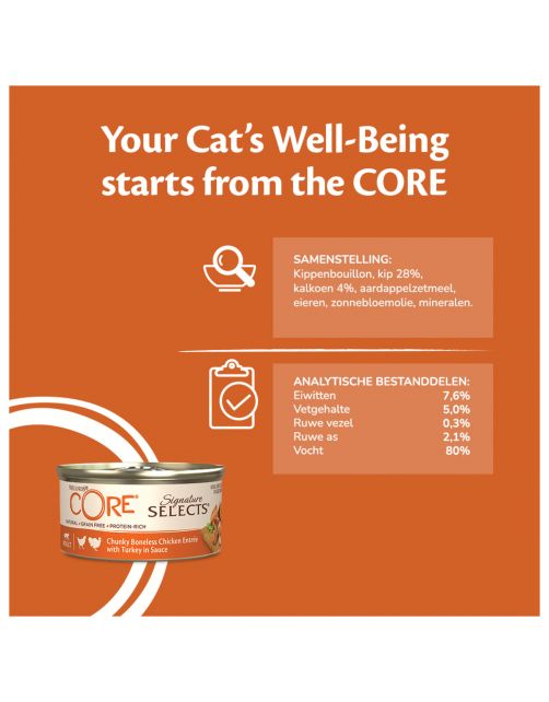 Wellness Core Signature Selects Chunky 79 g - Kattenvoer