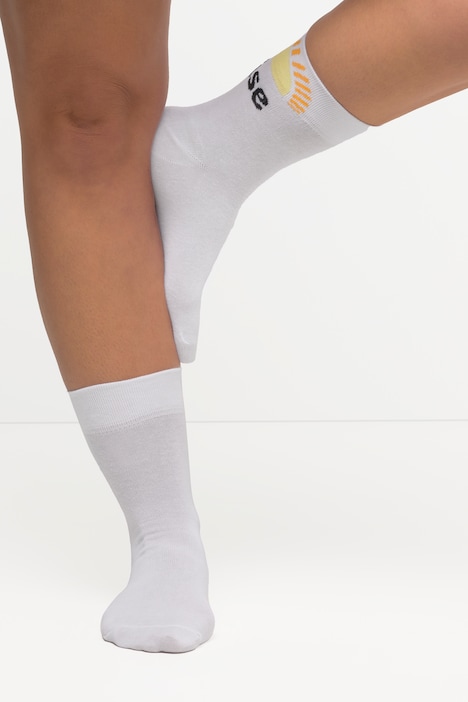 Socken, kurzer Schaft, bedruckte Ferse, Sonne
