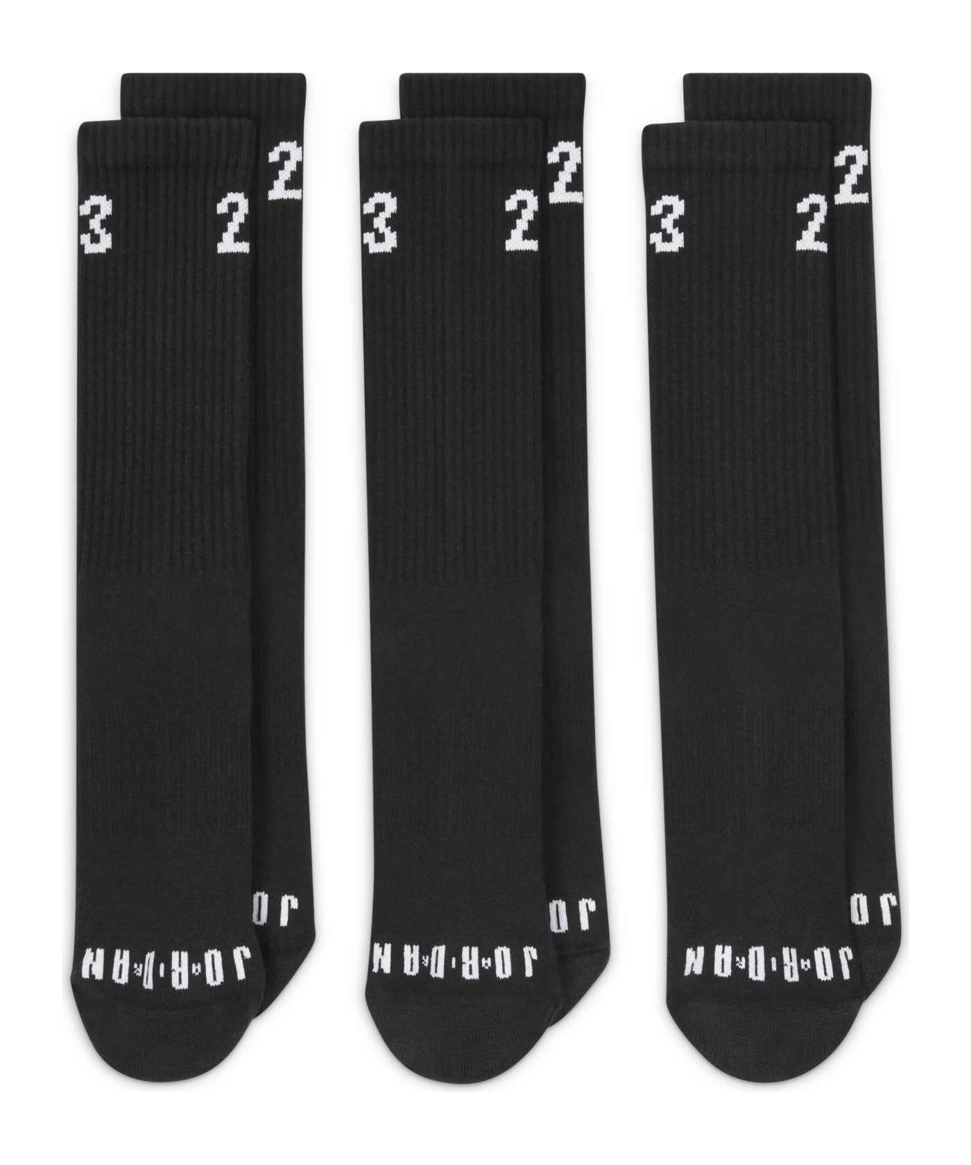 Jordan Essential Crew 3er Pack Socken Schwarz F010