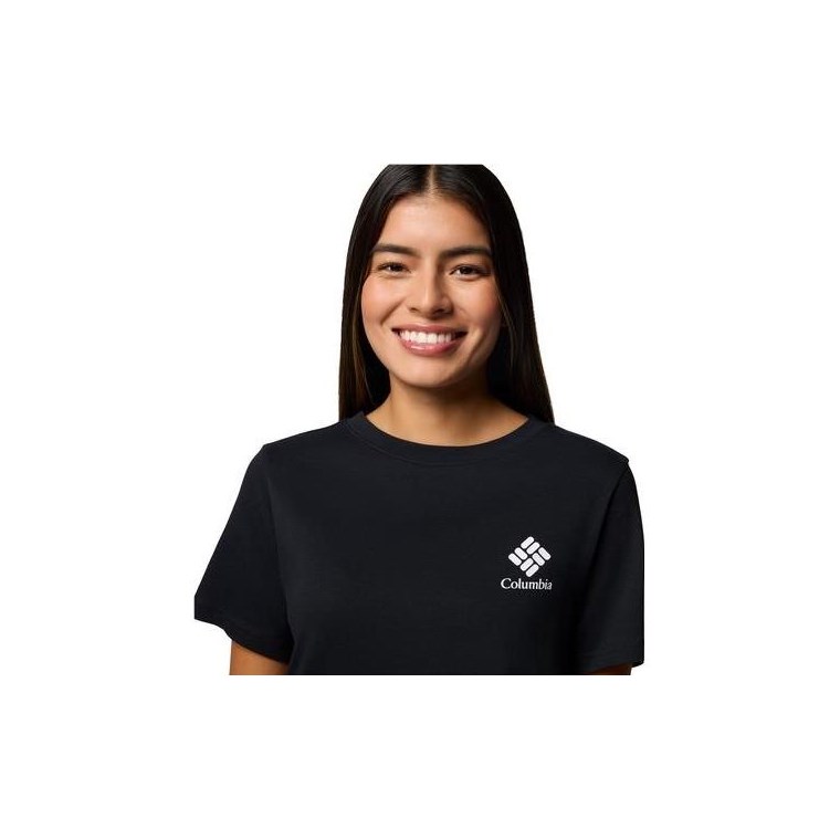 Columbia W Rolling Bend Graphic SS Black/Stacked Gem