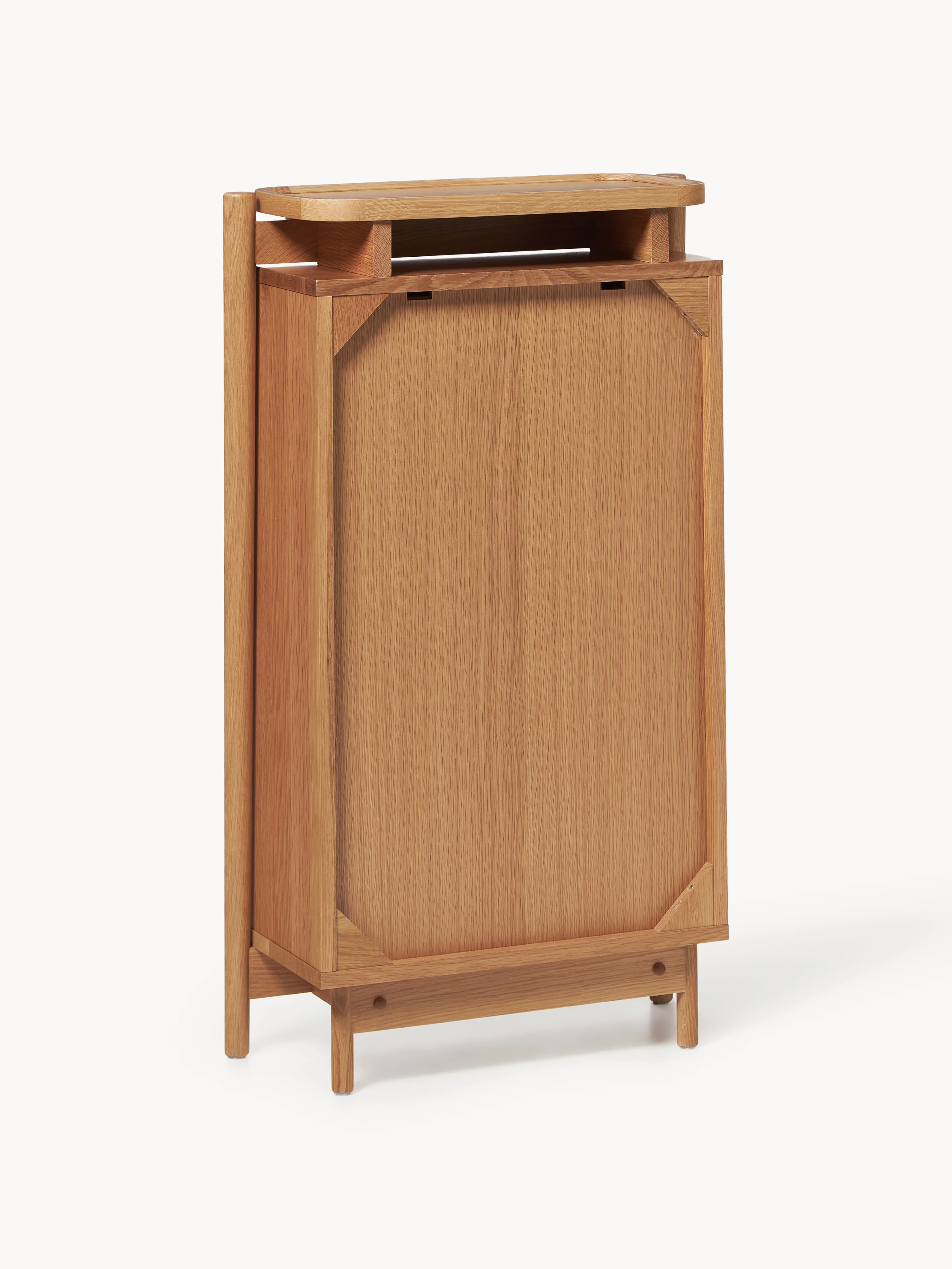Houten schoenenkast Libby met opvouwbare planken