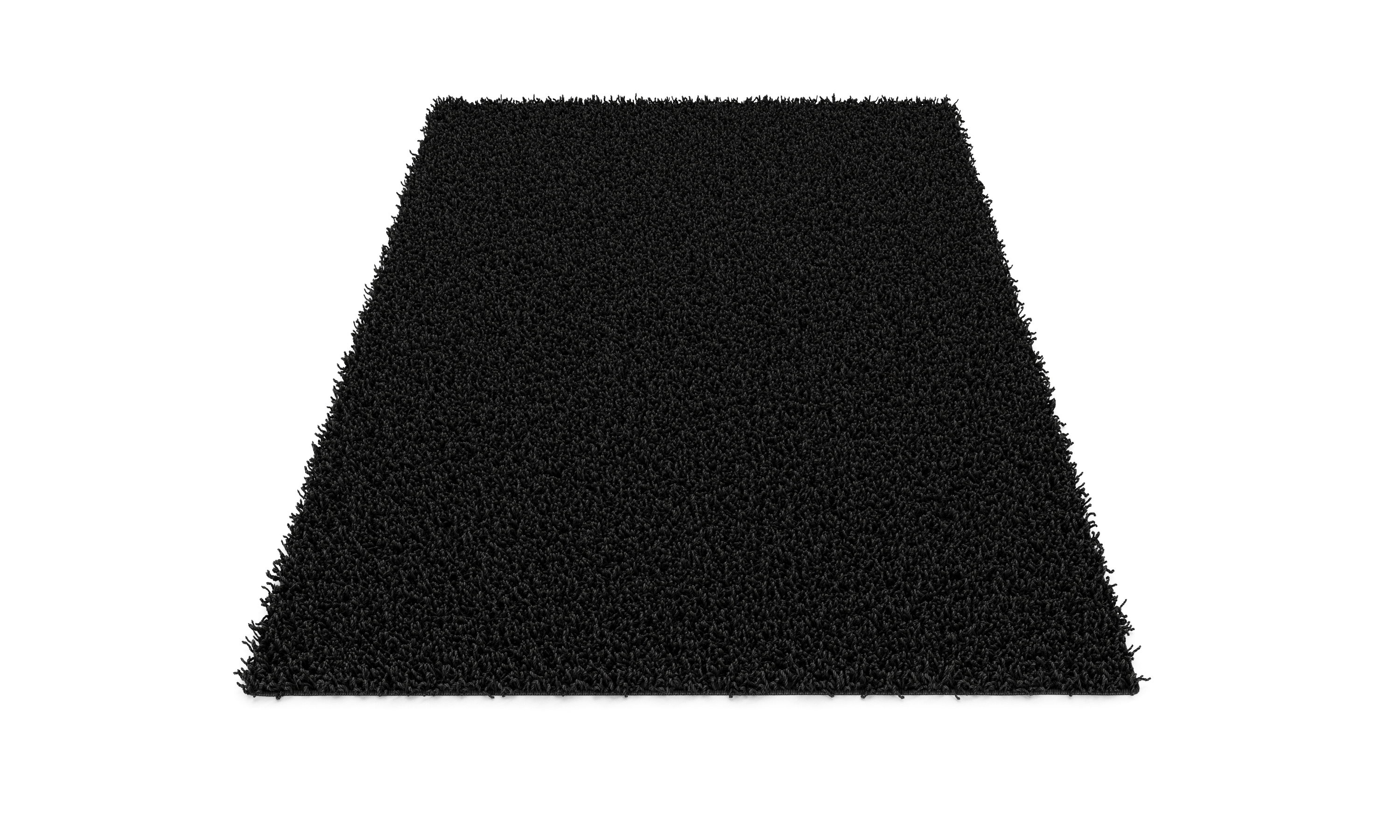 Hochflor Teppich 60 x 110 cm anthrazit