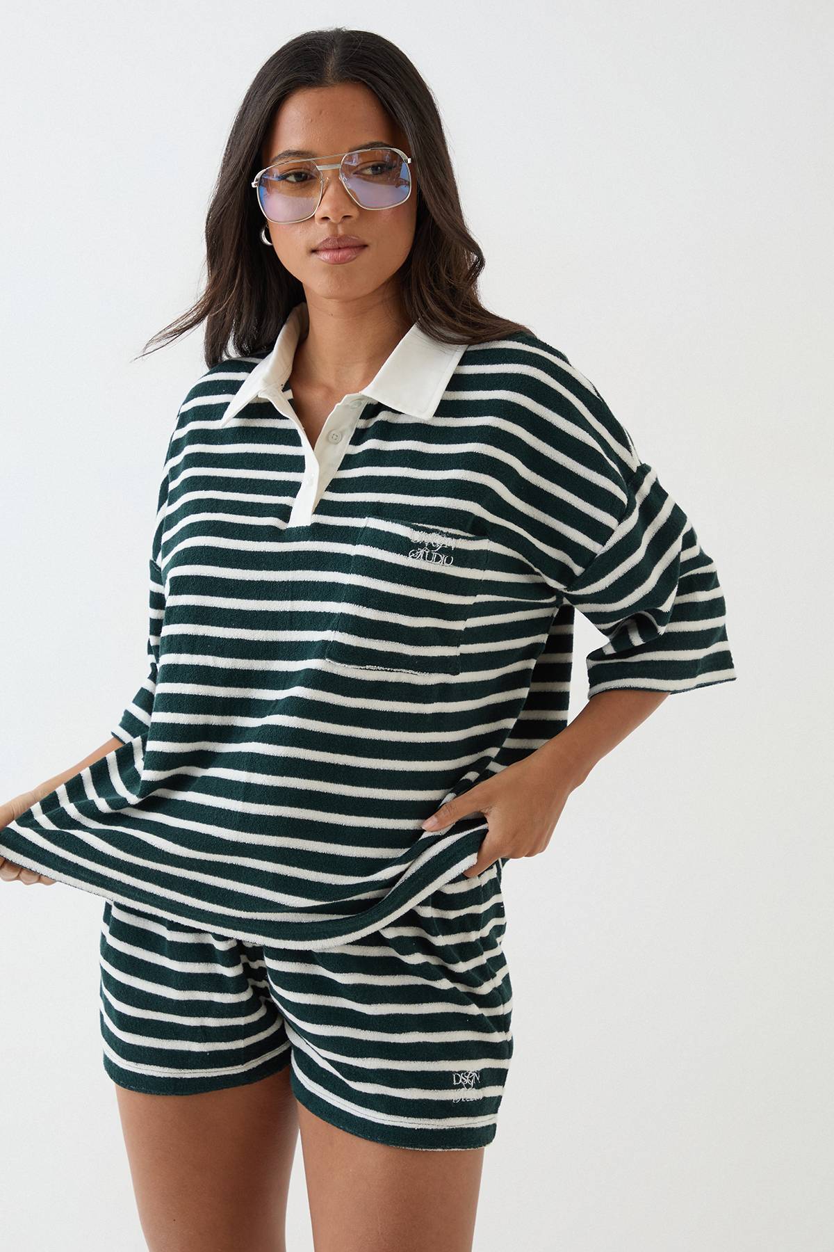 Polo En Éponge À Rayures Dsgn Studio