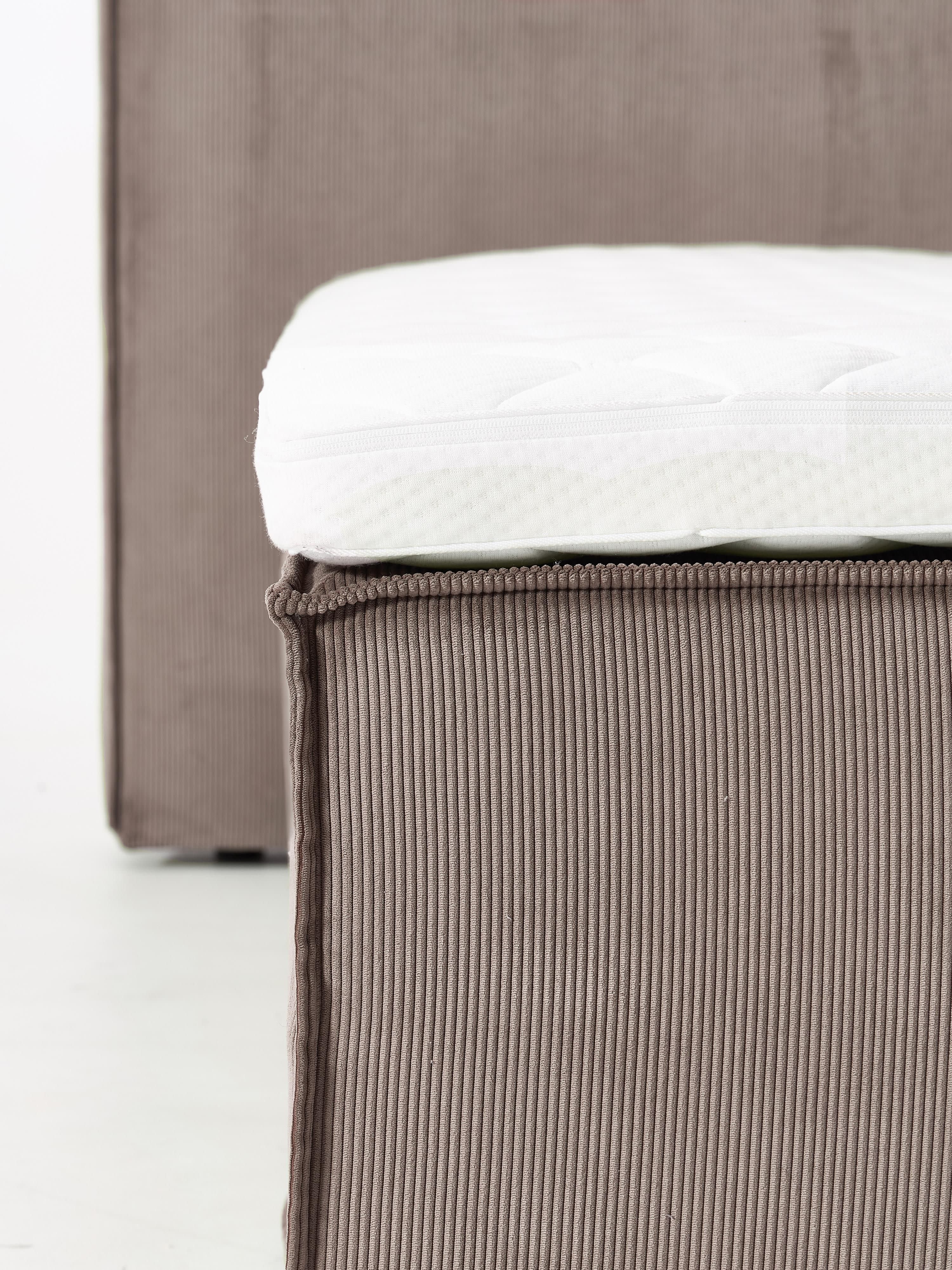 Corduroy boxspring bed Lennon