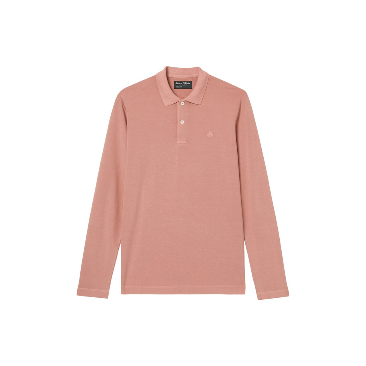Marc o'Polo Poloshirt, long sleeve, ribbed