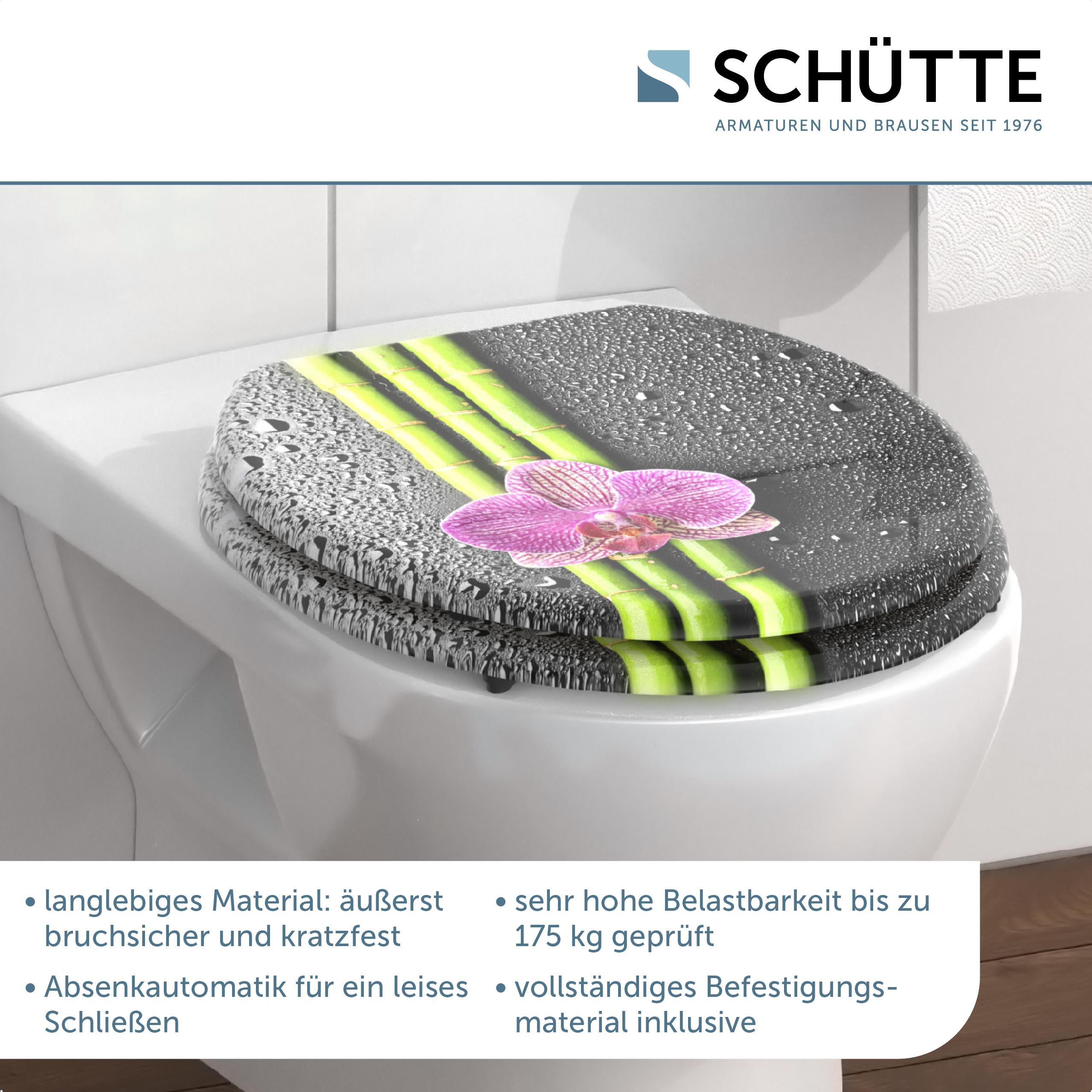 SCHÜTTE WC-Sitz ASIA High Gloss mit MDF Holzkern und Absenkautomatik