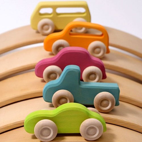 Grimm's houten auto's - 5st