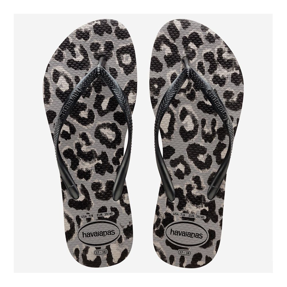 Havaianas SLIM ANIMALS - Tongs Femme steel grey/grey
