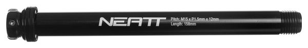Axe Traversant Avant Neatt Thru-Axle Boost 15 x 110 mm pour Rockshox Noir