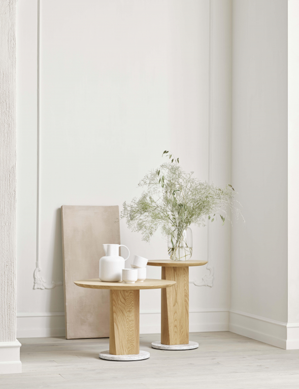 Bolia Root bijzettafel H44 Ø42 naturel geolied eiken