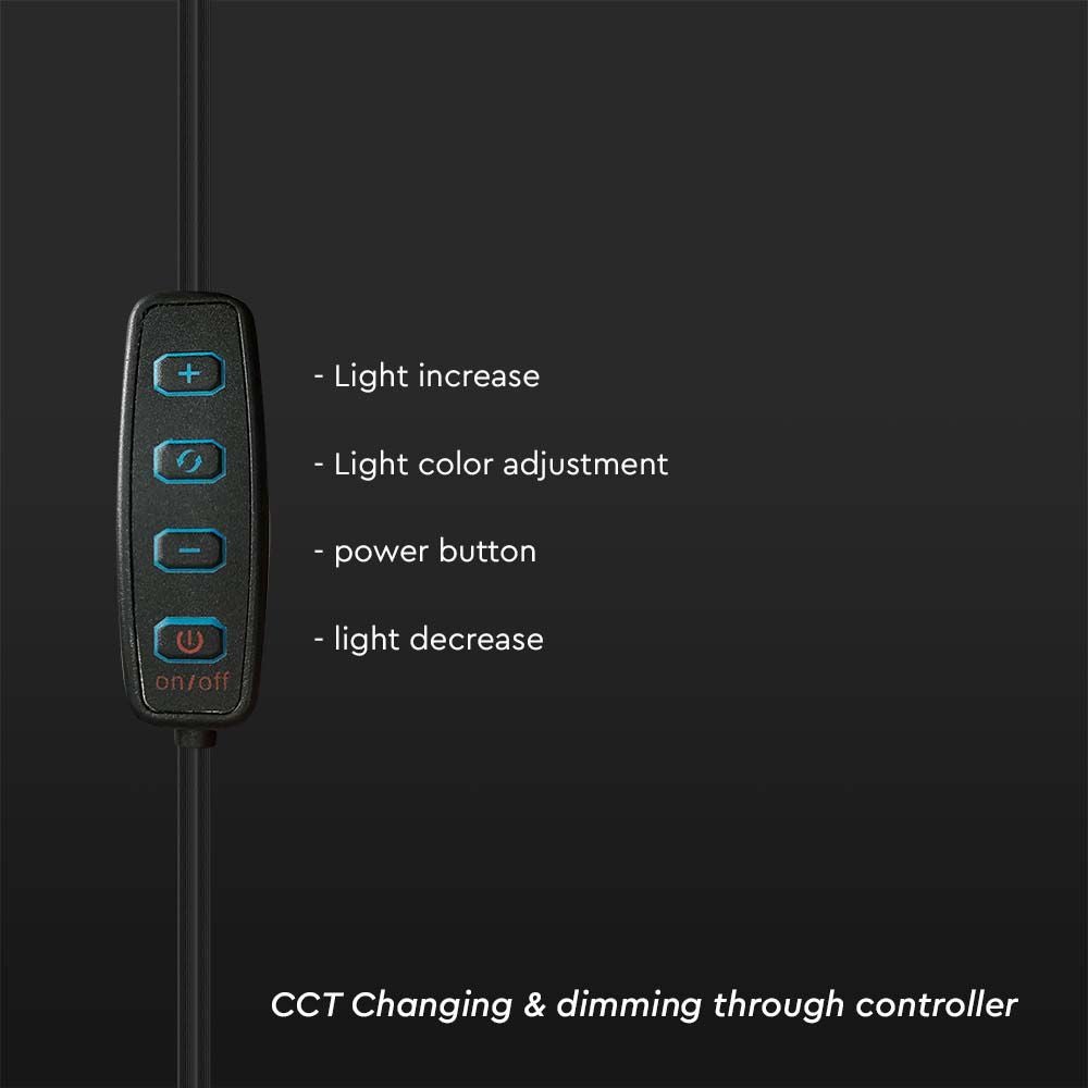 LED-lichtring - IP20 - 10 watt - 550 lumen - 3IN1