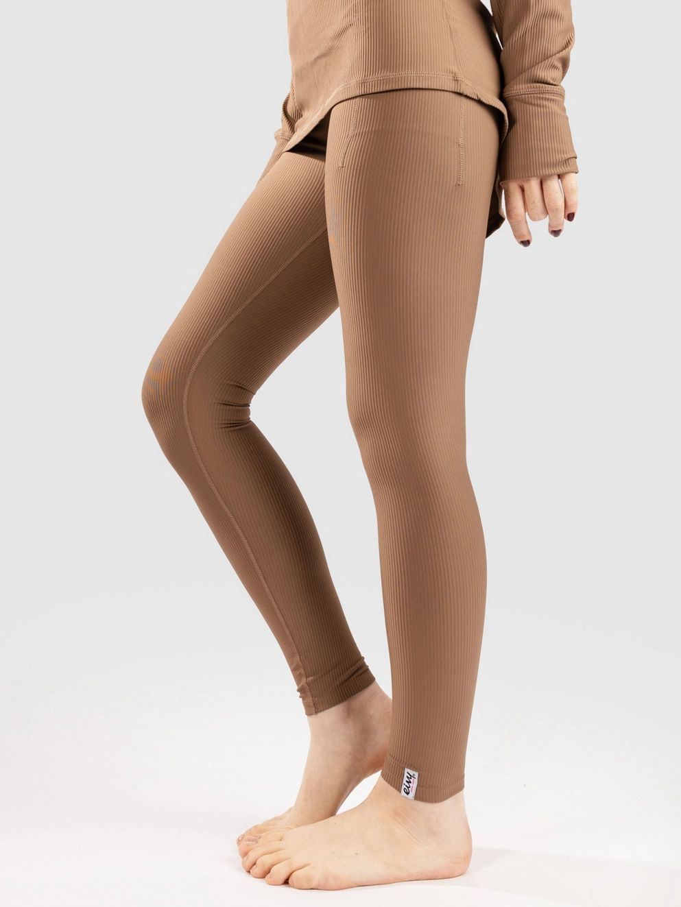Eivy Pocket Rib Base Layer Bottoms faded coffee