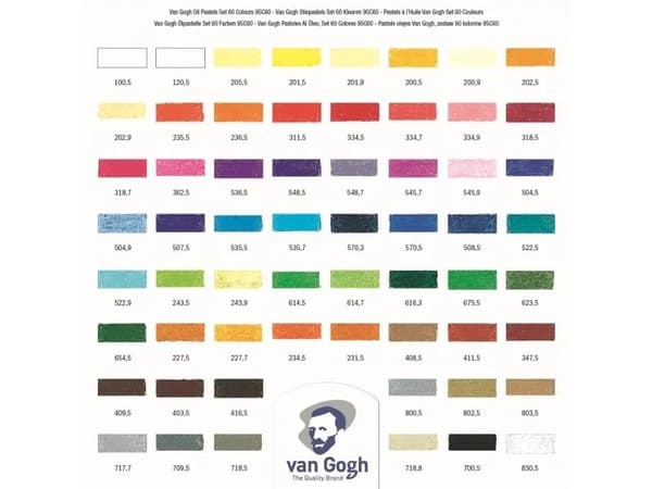 Van Gogh Oil pastel complete collection set | 60 colours