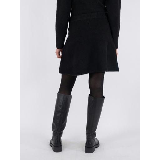 Neo Noir Gisa Striknederdel, Black, 36