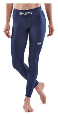 Collants Longs 7/8 Femme Skins Series-1 Bleu