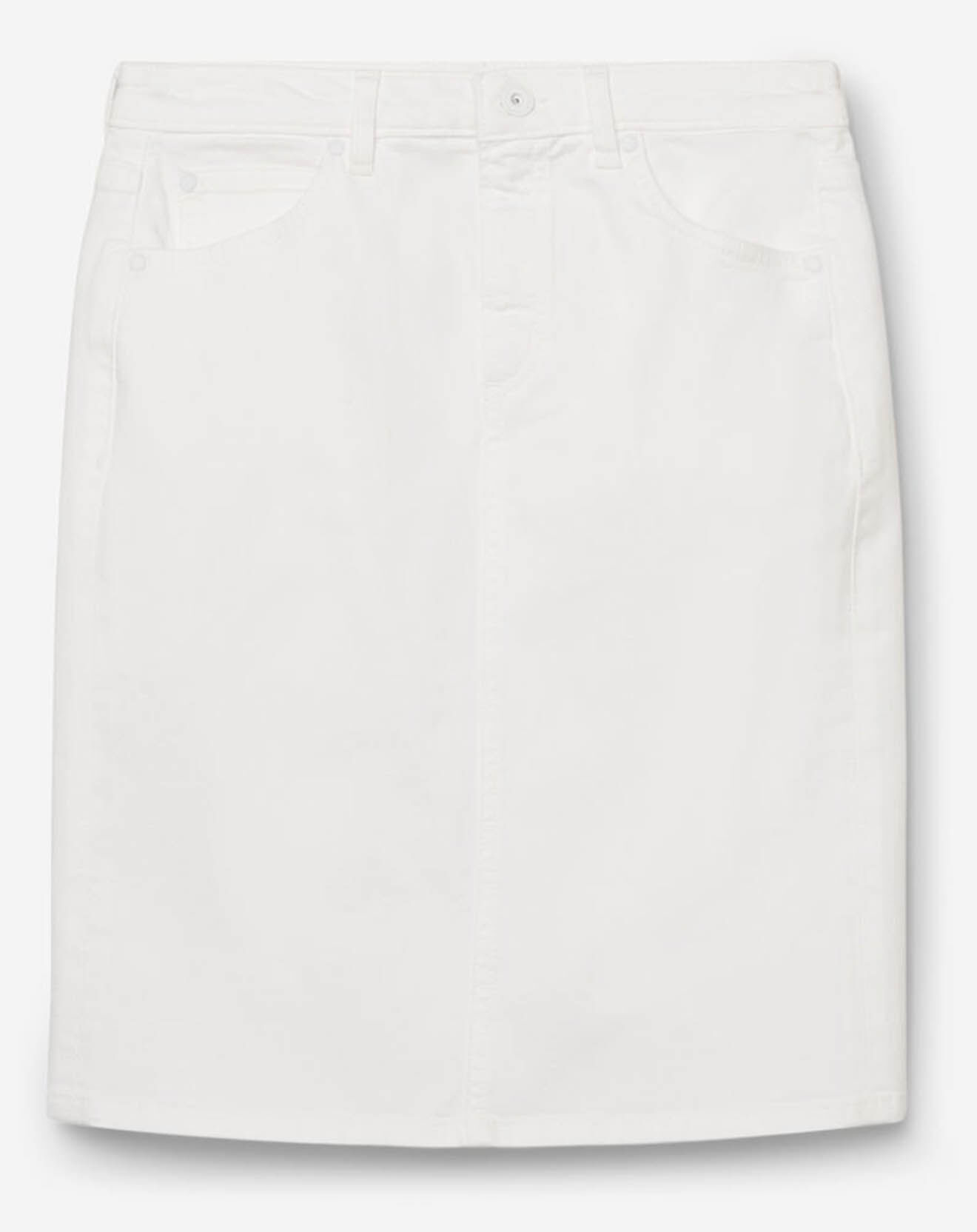 Marc O'Polo Jupe en jean droite blanche