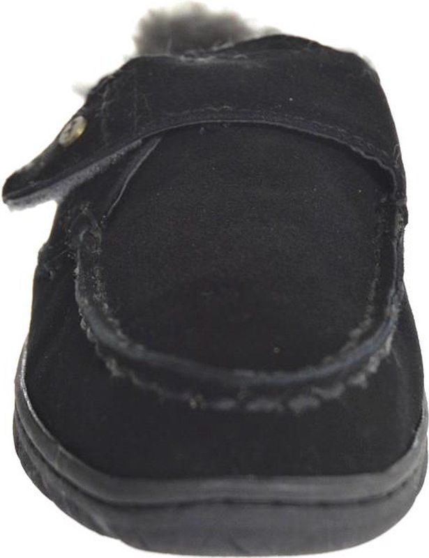 Warmbat - Melton - Pantoffel - Zwart - Suède - Schapenwol Voering