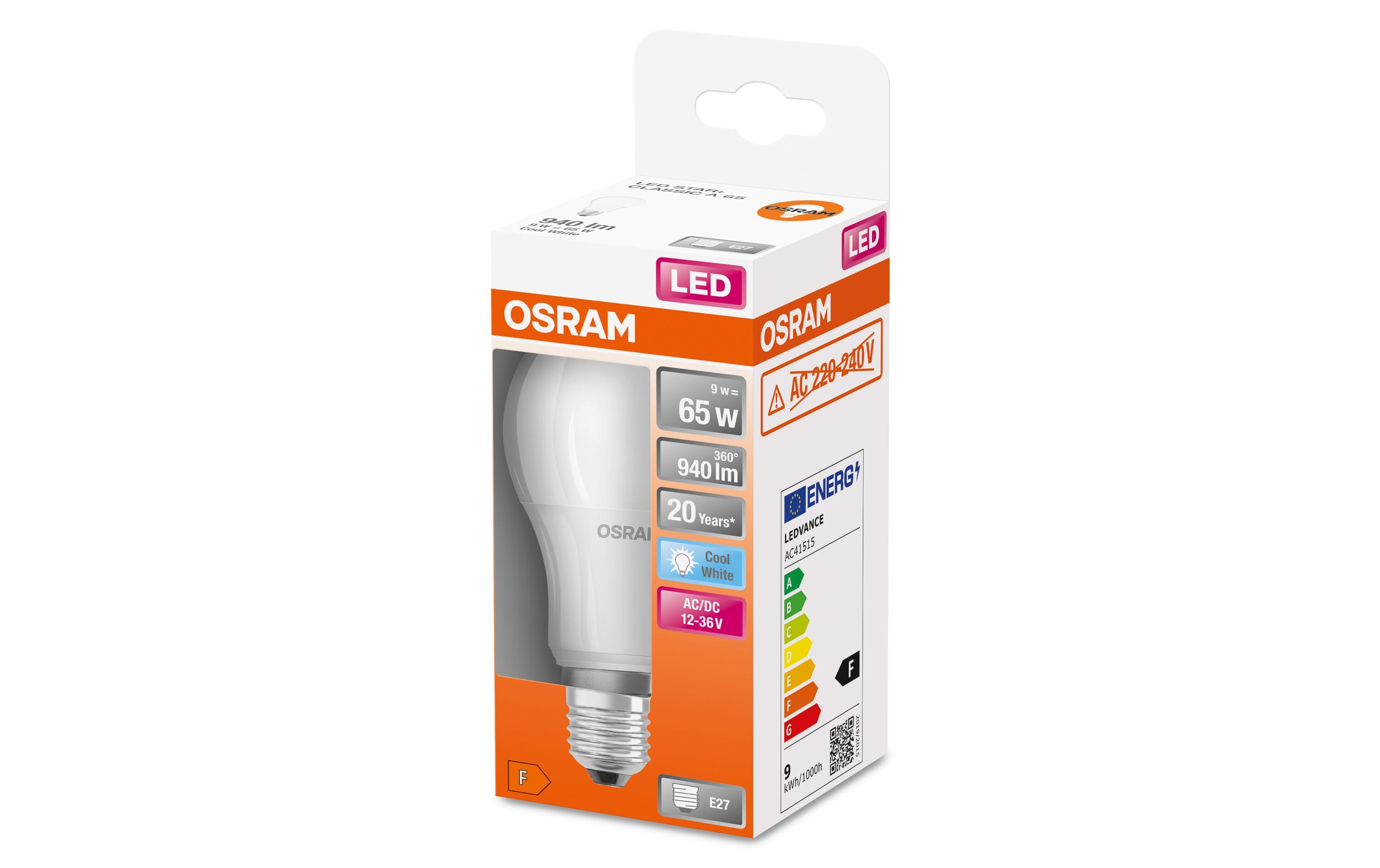 Lampe Star Clas A 65, 9W, E27, NeutralweissLED-Lampen, klassische Kolbenform