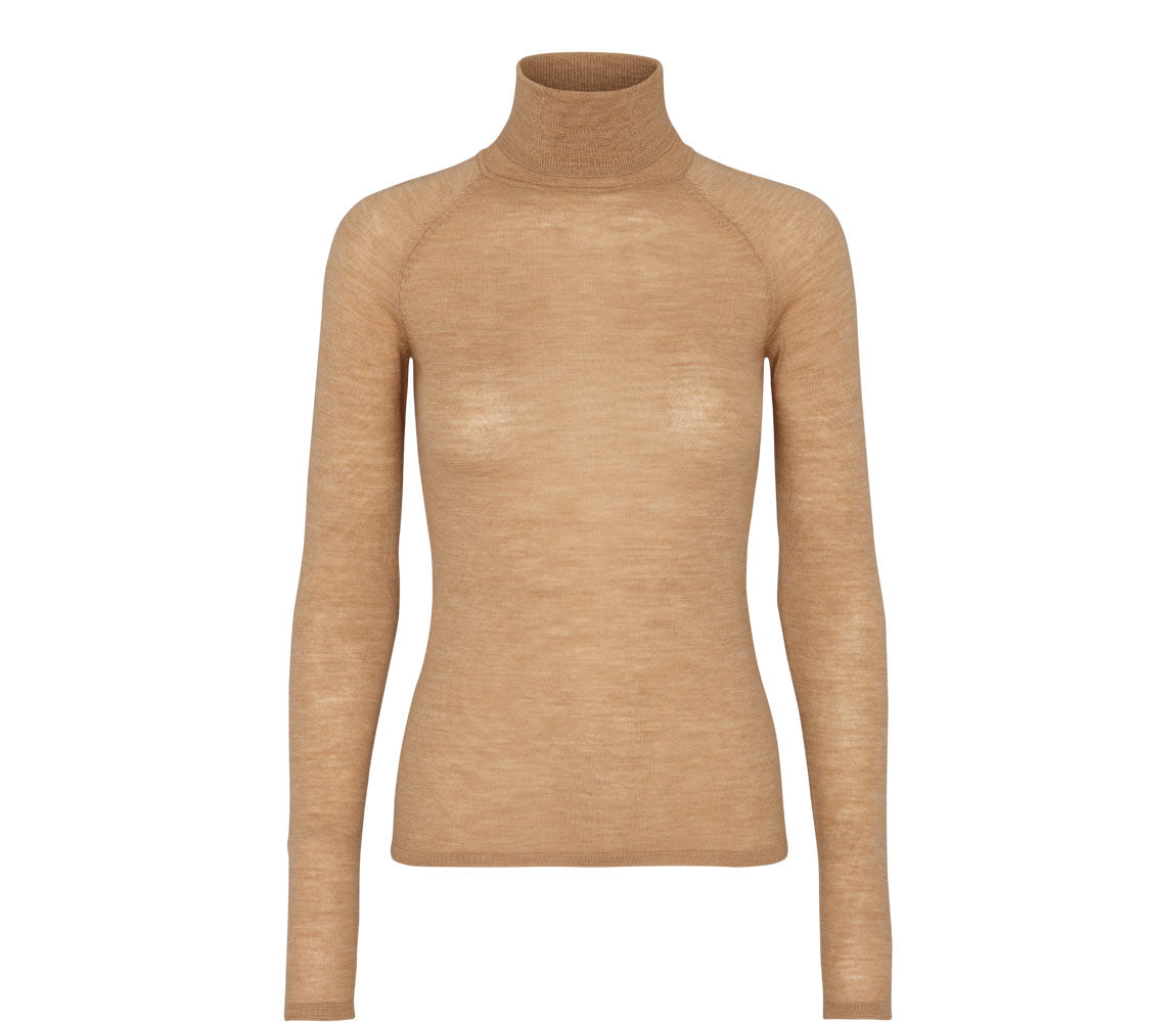 Trisha W, Bluse - Light Camel