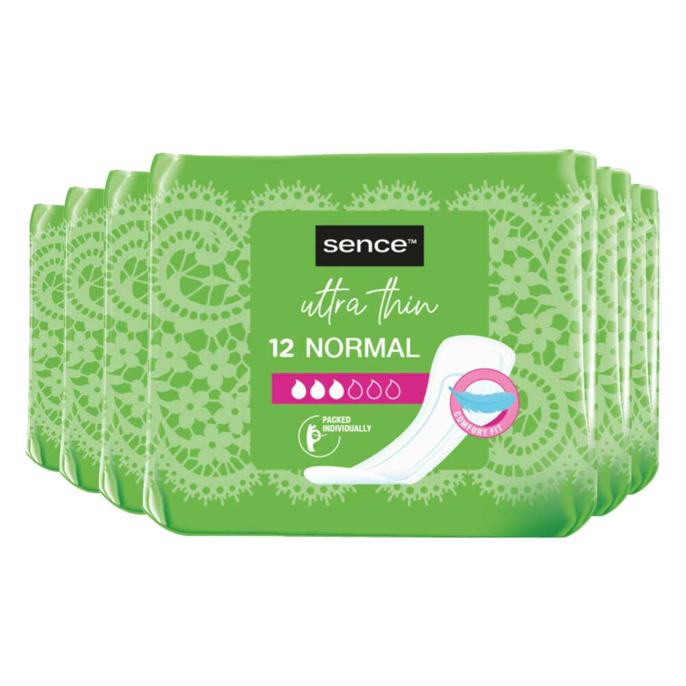 6x Sence Maandverband Normaal Zonder Vleugels12 stuks