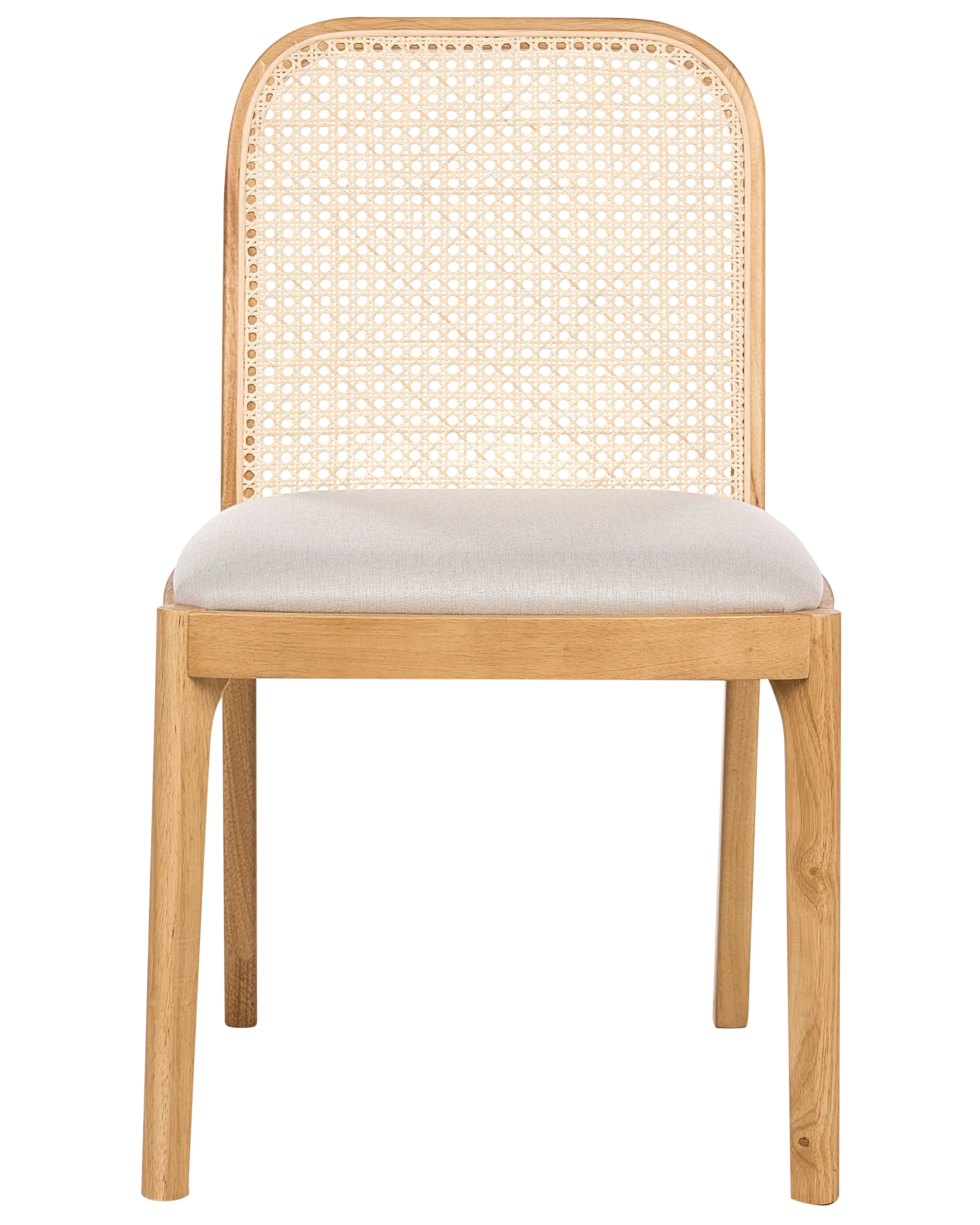 Set van 2 eetkamerstoelen EDINA Lichtbruin