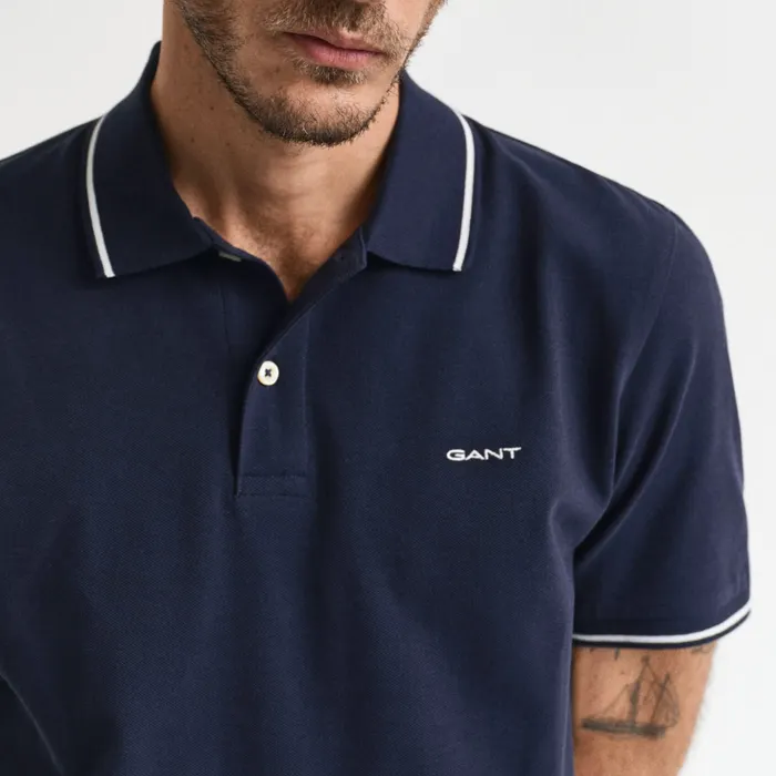 Gant Tipping SS Pique Rugger Polo Heren
