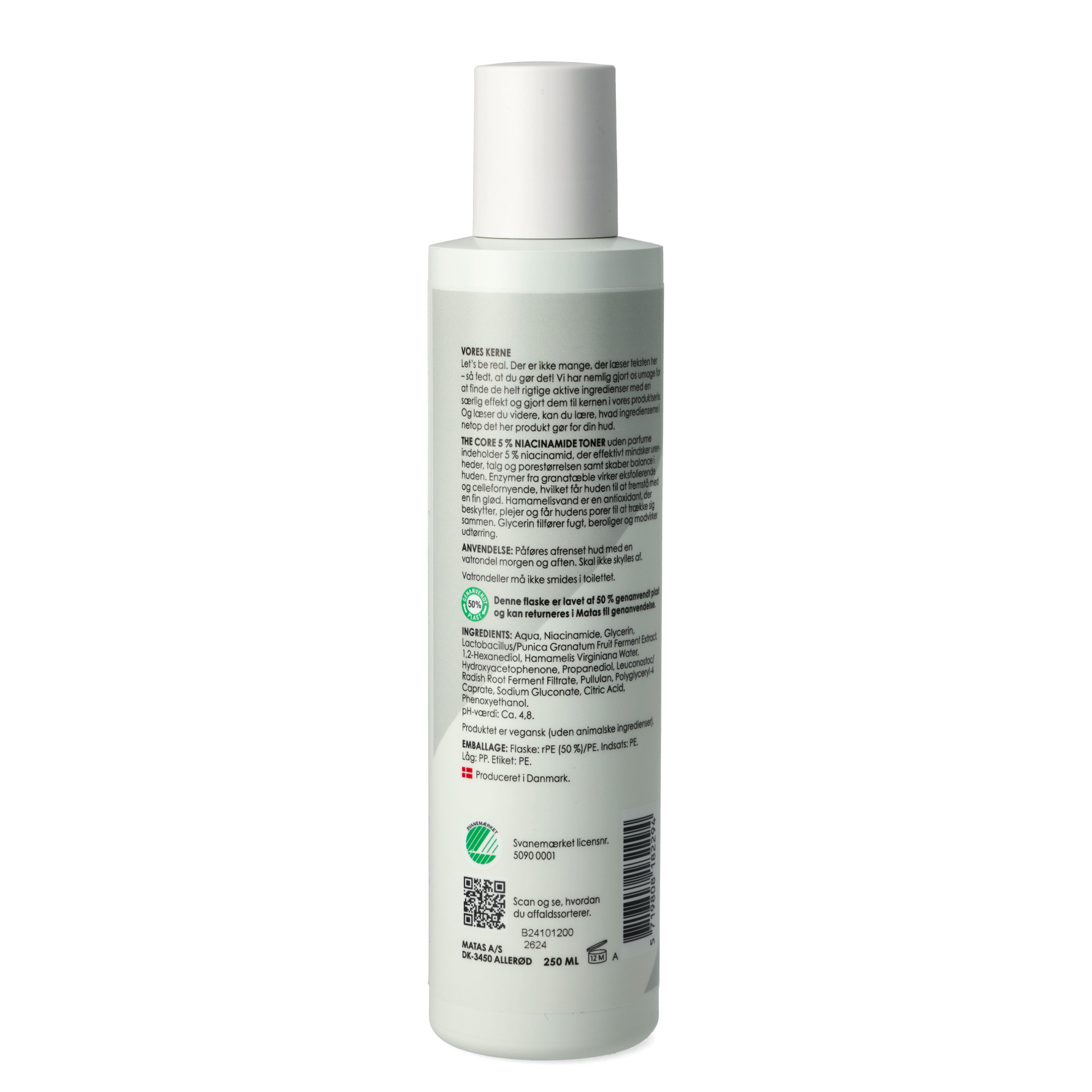 Matas Striber 5% Niacinamide Toner Uden Parfume 250 ml
