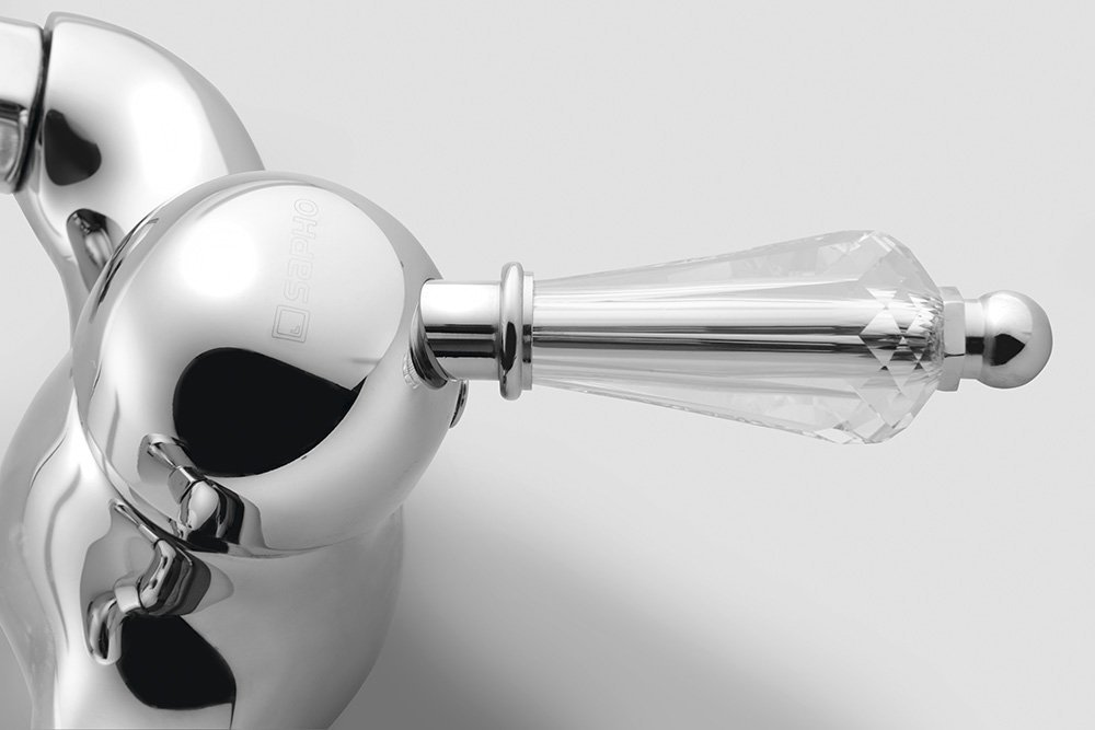 Sapho Kirké Crystal wand douchemengkraan chroom