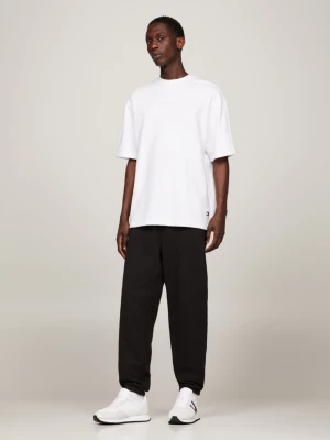 Camiseta clássica oversized de tecido atoalhado
