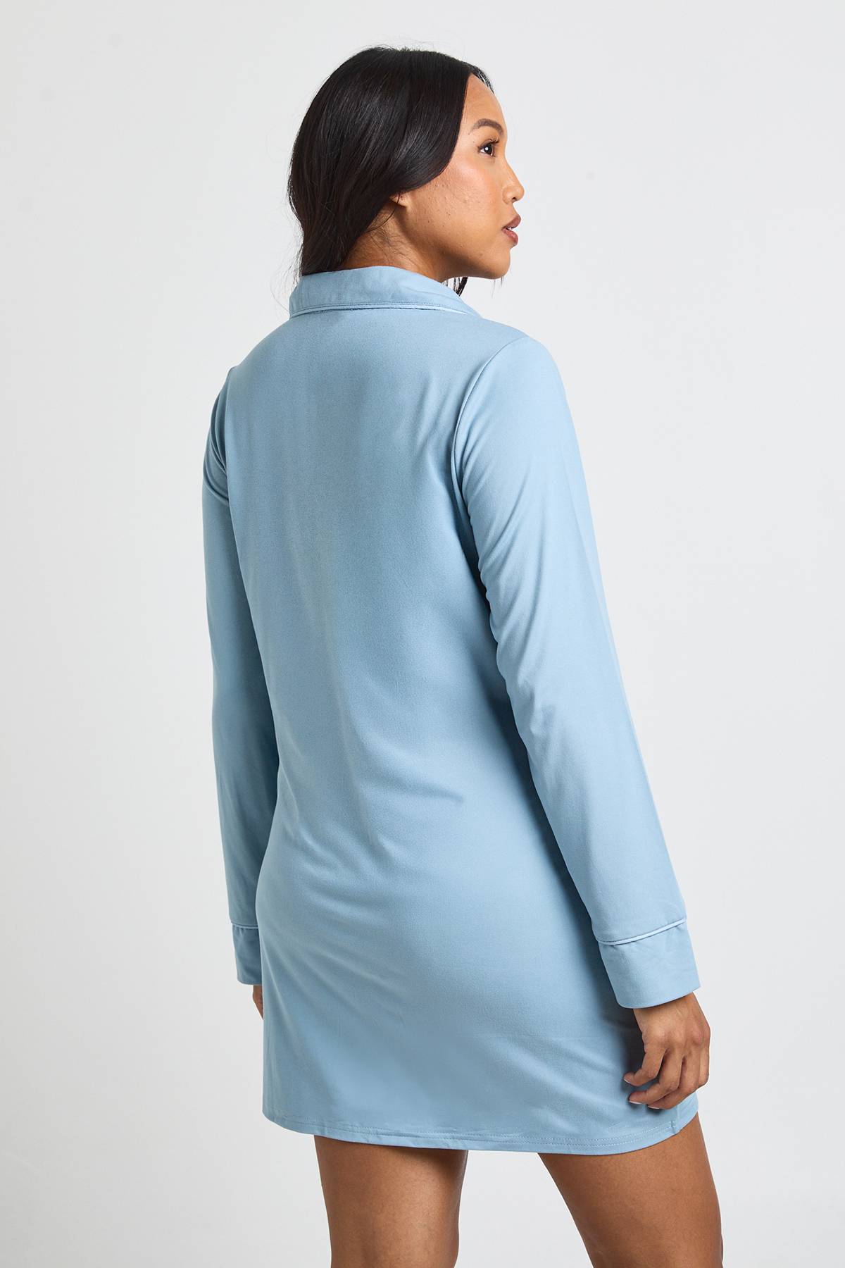boohoo Chemise De Nuit De Maternité À Détails Passepoilés