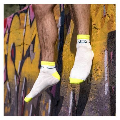 Chaussettes BV Sport Light Run Blanc/Jaune