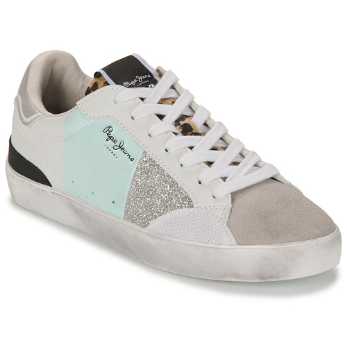 Pepe jeans - LANE SHINE W - Blanc / Vert / Argent