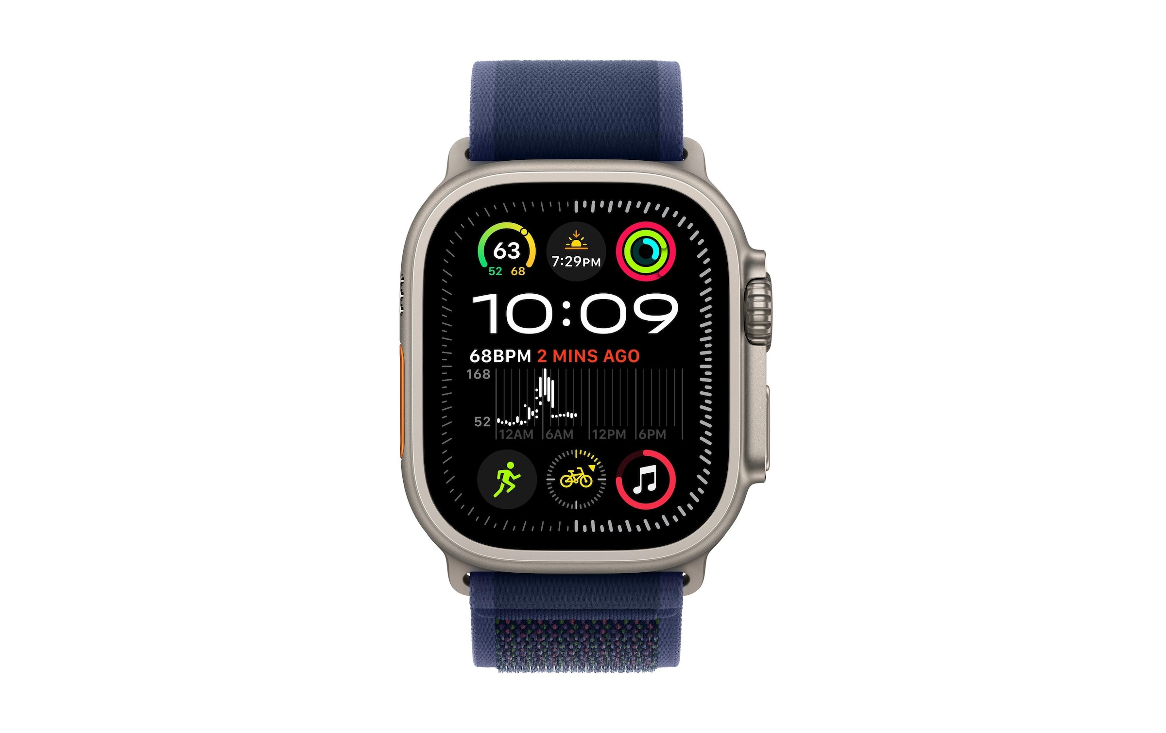 Apple Smartwatch »Ultra 2 Natural Titanium Alpine Loop Tan Large« Watch OS