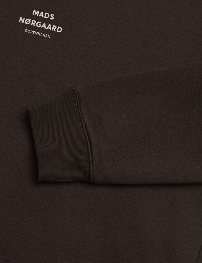 Mads Nørgaard - Copenhagen Standard Crew Logo Sweat Black coffee