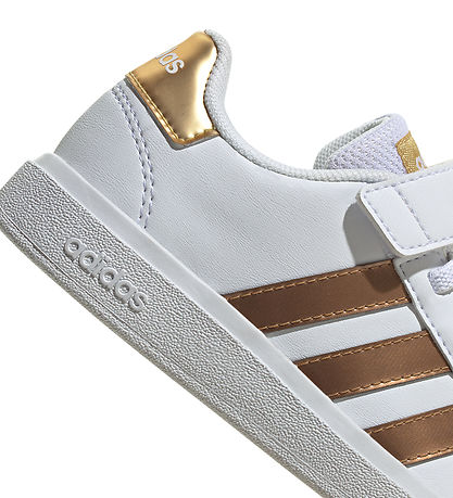 adidas Performance Sko -  Grønd Court 2.0 EL - Hvid/Guld