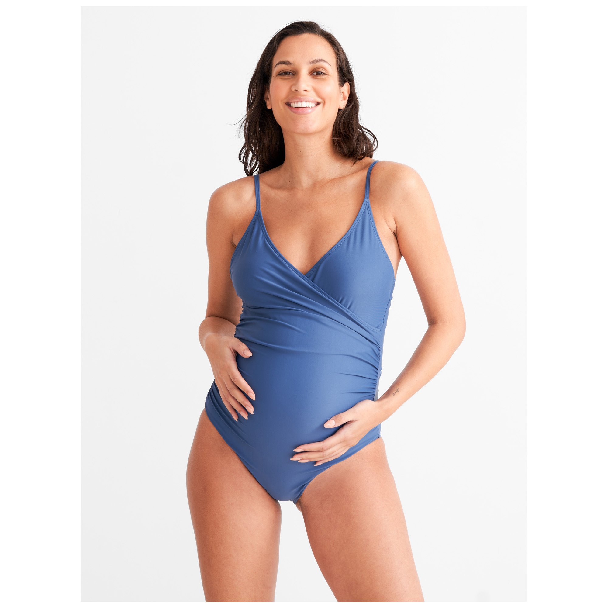 Prénatal zwangerschapsbadpak  effen blauw