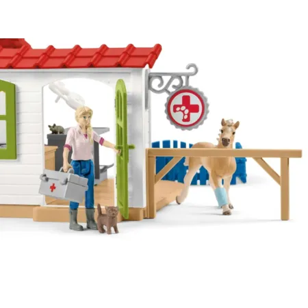 Schleich® 42502 Farm World Tierarzt-Praxis mit Haustieren