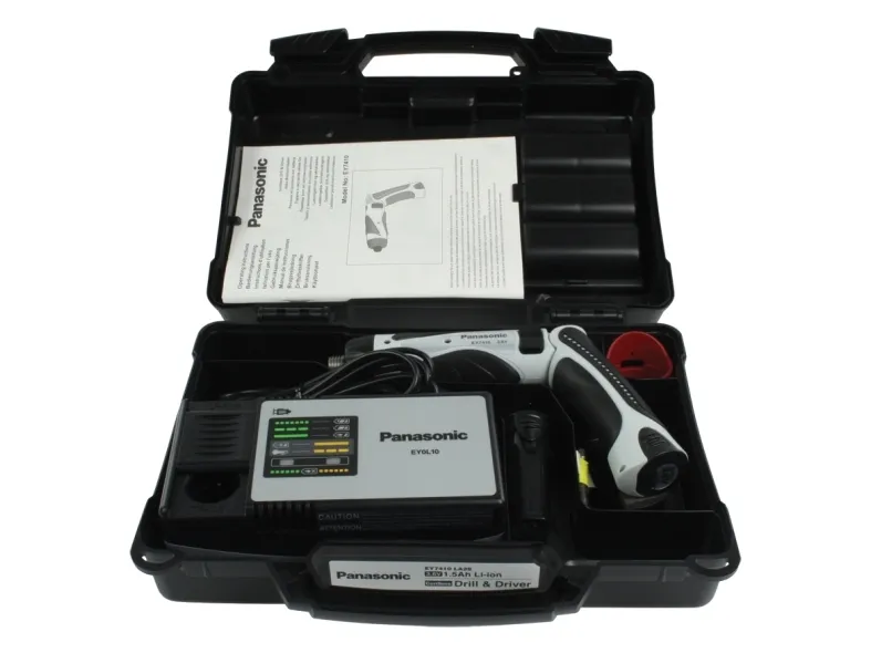Panasonic PAN-EY7410LA2S Skruemaskine, Inkl. 2 batterier og Lader