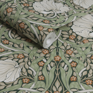 Vliesbehang William Morris at Home Pimpernel Groen (dessin 124242)