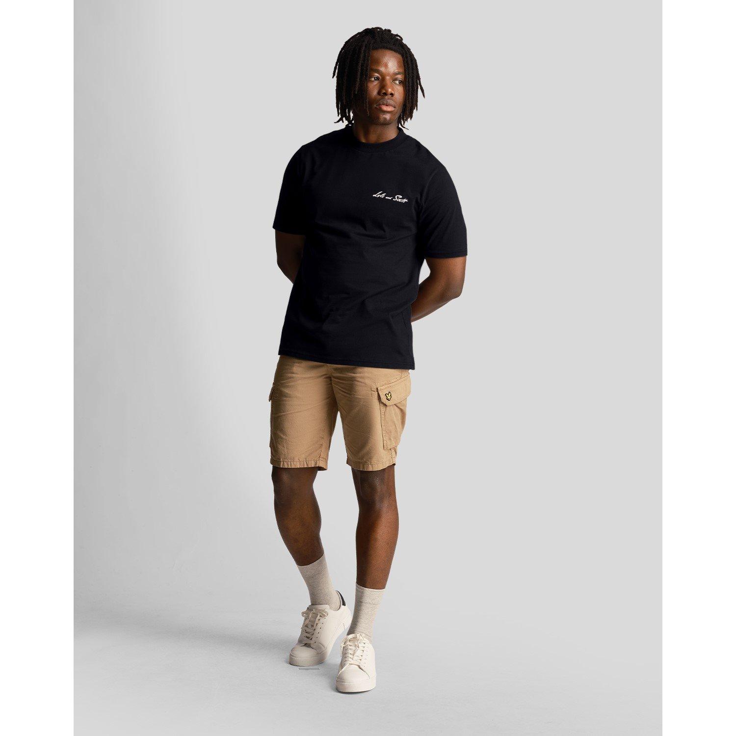 Lyle and Scott Emb Graph Tee Sn99
