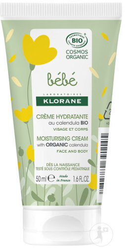 Klorane Bébé Calendula Bio Crème Hydratante Hydrate & Protège Visage Et Corps  200ml