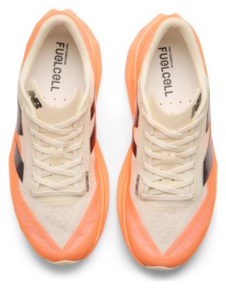 Chaussures Running New Balance FuelCell Rebel v4 Orange/Blanc Homme