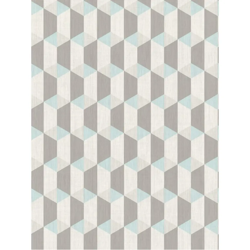 Dutch Wallcoverings - Inspiration Wall kubus blauw - 0,53x10,05m