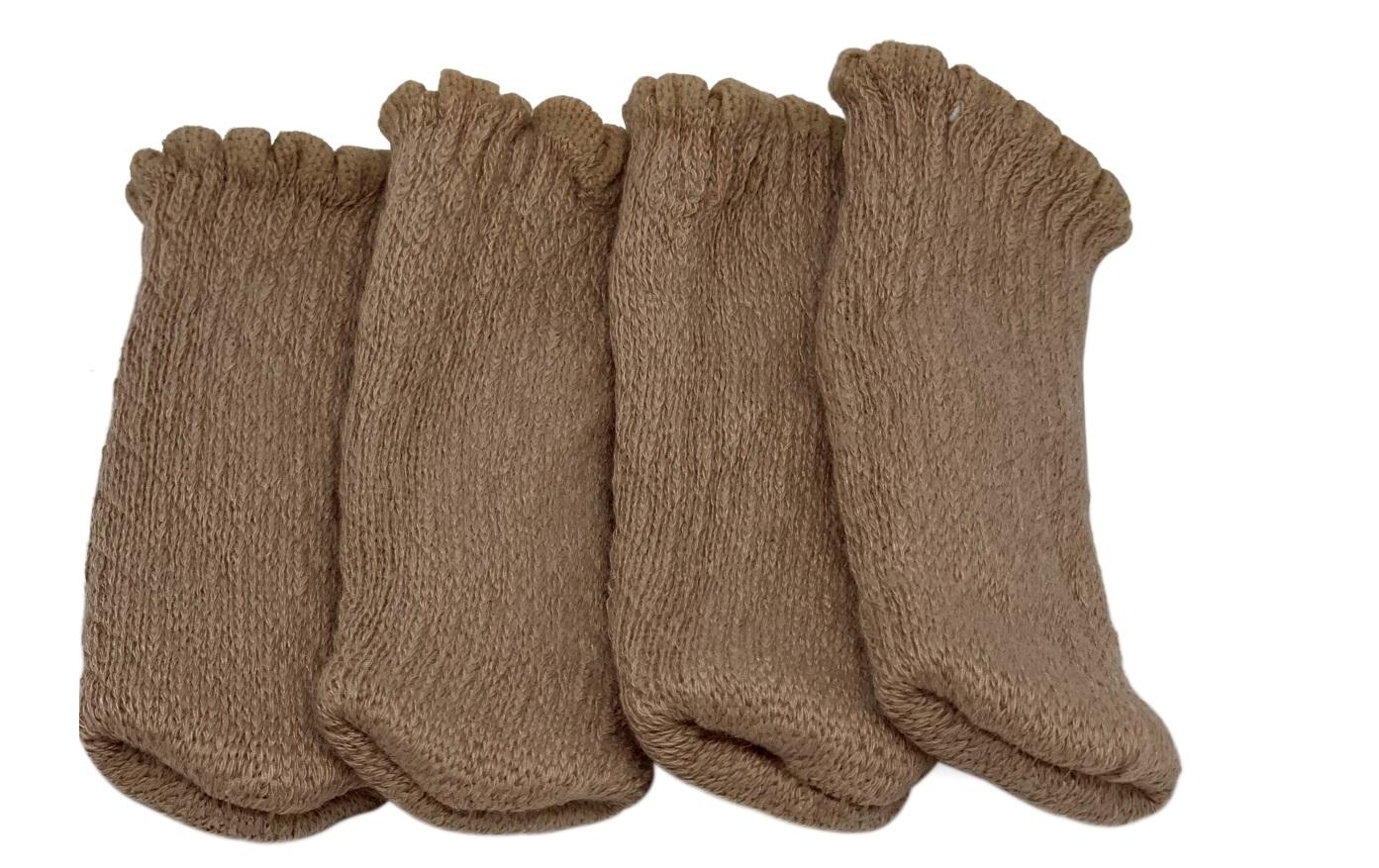 Bodenschoner Uni 4er Set, BeigeBodenschoner-Socken