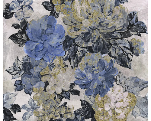 Vliesbehang P265-VD3 Vintage Blue Garden 3-delige set 300 x 250 cm